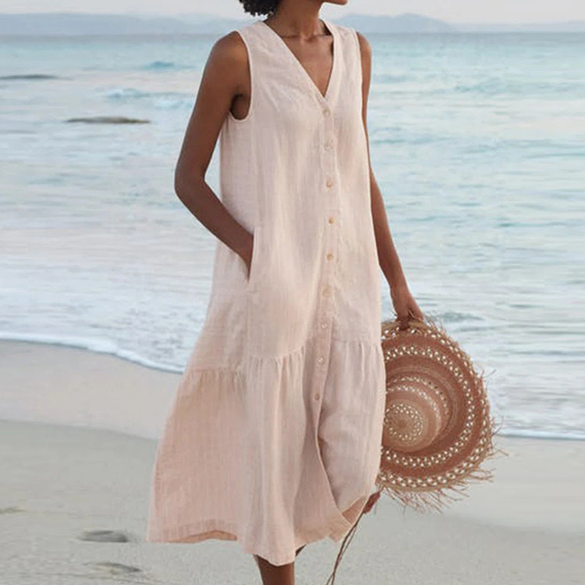 Hygea - Stylish Tummy Covering Summer Dress