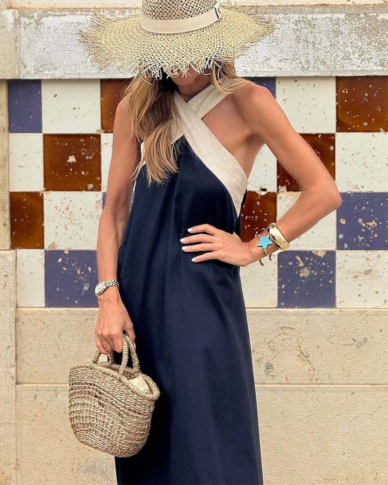 Inoelle - Cross Neck Dress