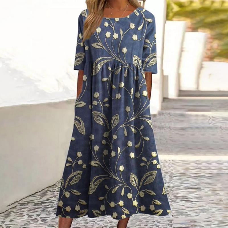 Merope - Floral Midi Dress