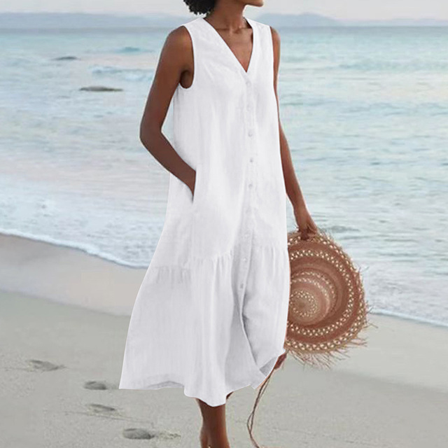 Hygea - Stylish Tummy Covering Summer Dress