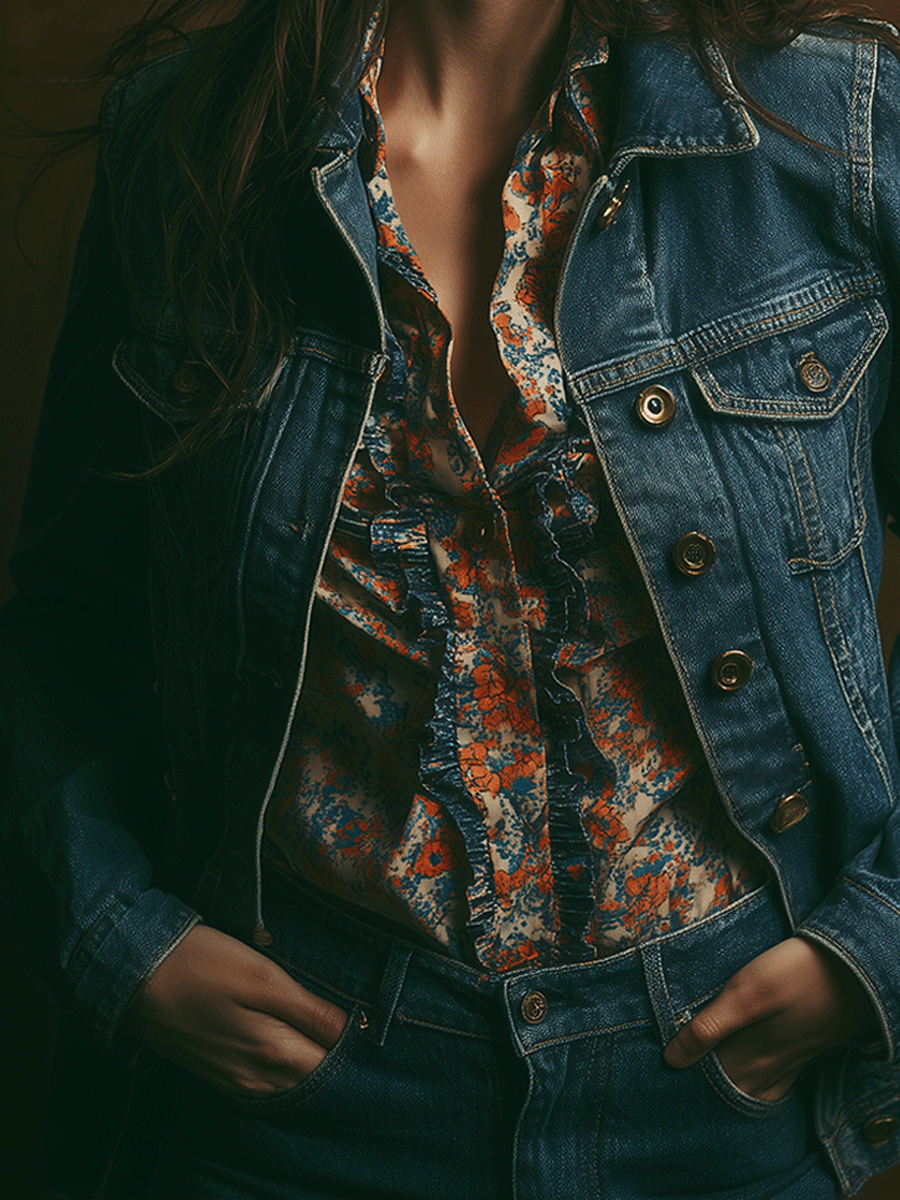 Retro Casual American Wash Denim Jacket