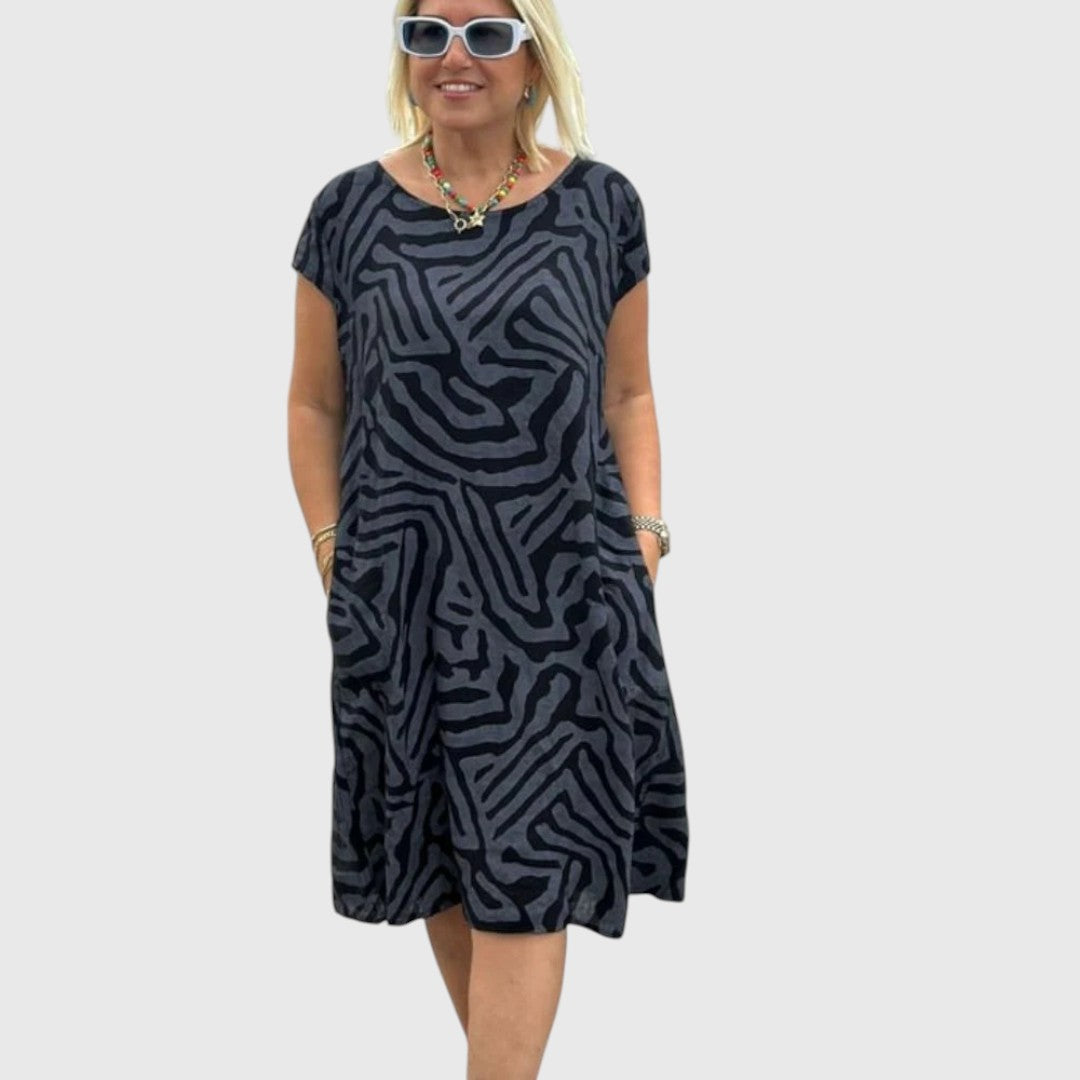 Xanthe - Summer dress with round neck