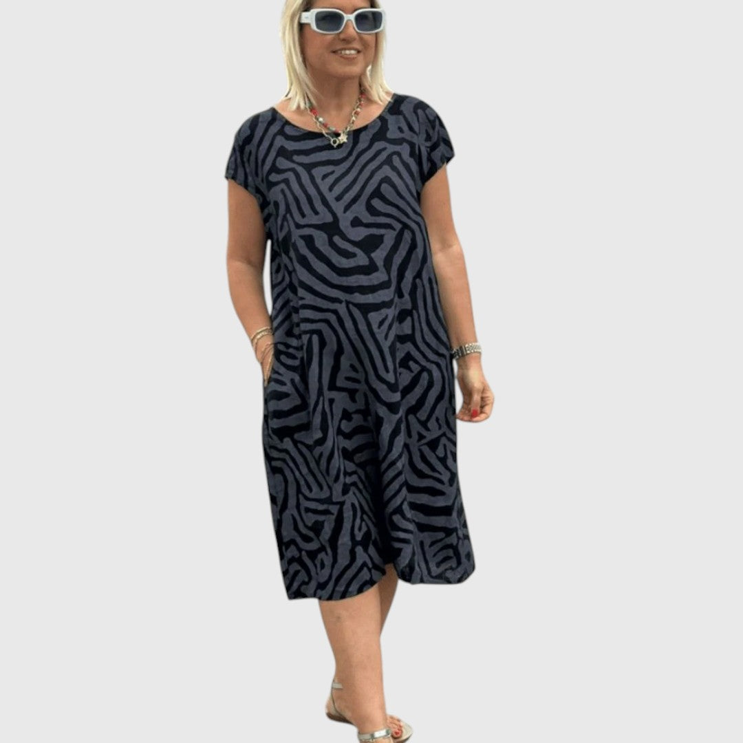 Xanthe - Summer dress with round neck