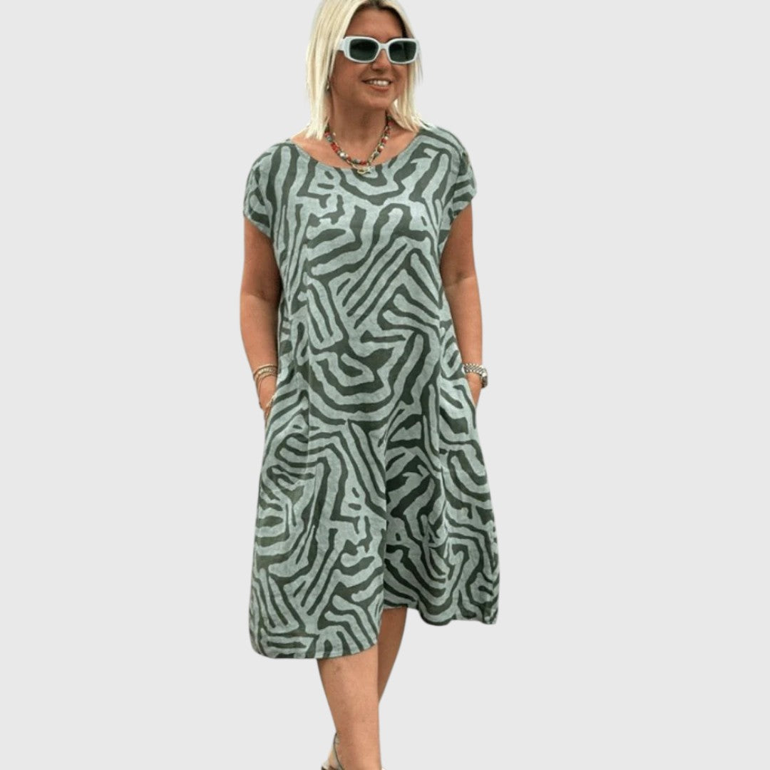 Xanthe - Summer dress with round neck