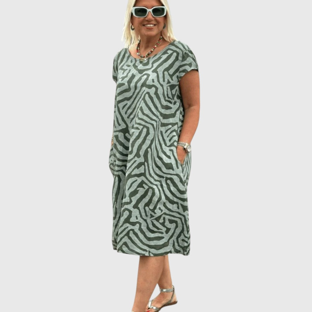Xanthe - Summer dress with round neck