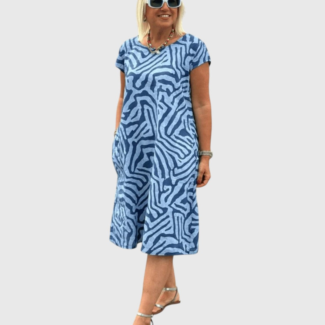 Xanthe - Summer dress with round neck