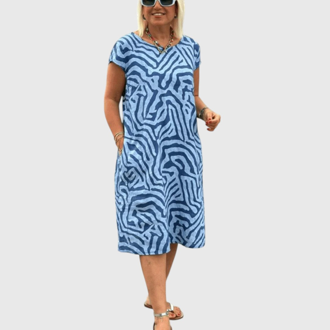 Xanthe - Summer dress with round neck