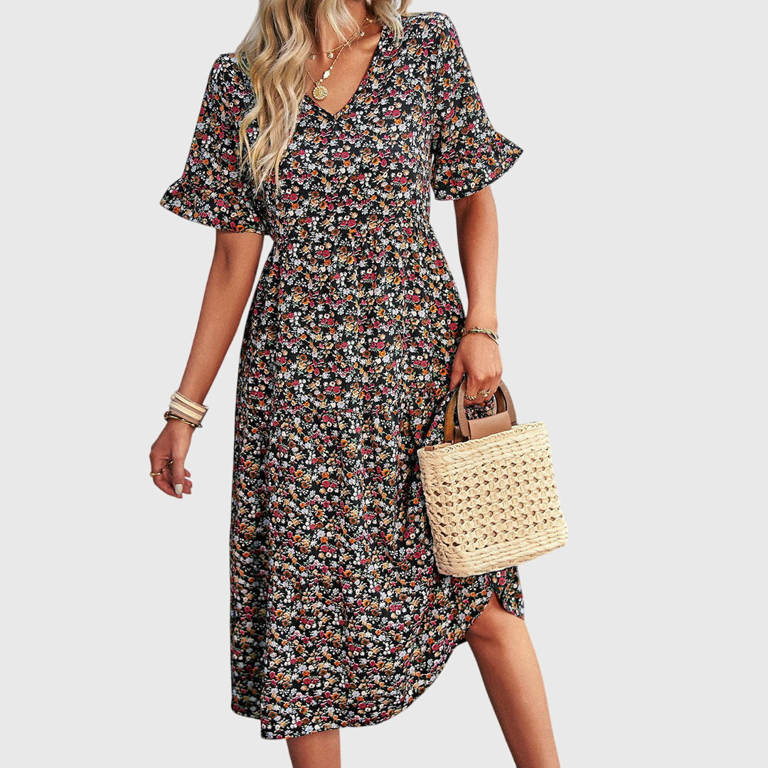 Gaiaaia - Summer floral midi dress