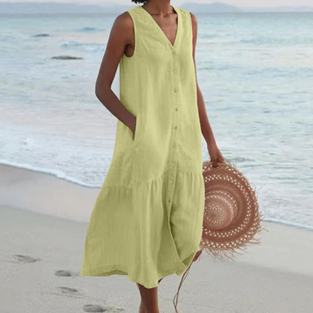 Hygea - Stylish Tummy Covering Summer Dress