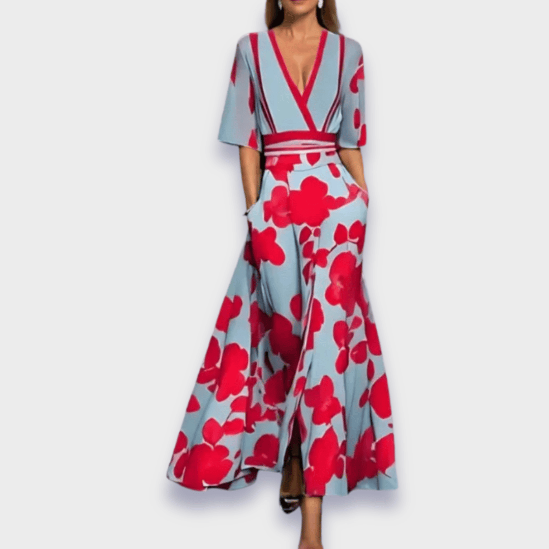 Terpsichorea - Elegant Floral Dress