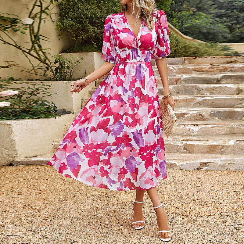 Maera - Trendy floral dress