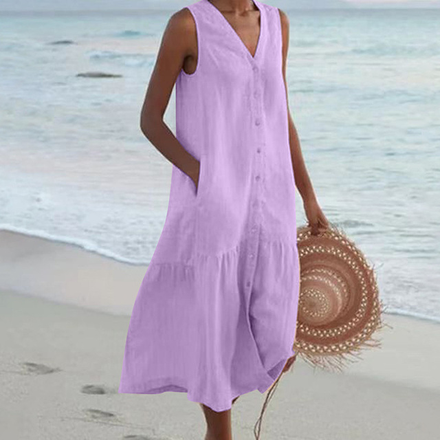 Hygea - Stylish Tummy Covering Summer Dress