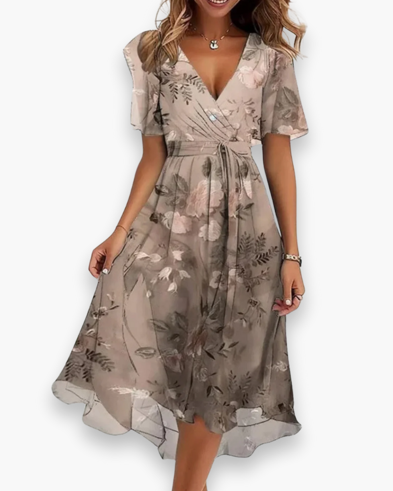 Melia - Ladies Casual Boho Midi Dress