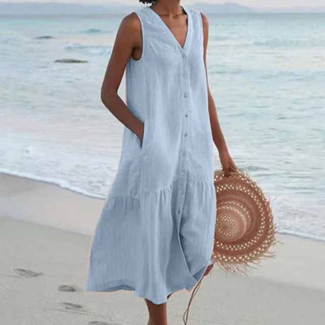 Hygea - Stylish Tummy Covering Summer Dress