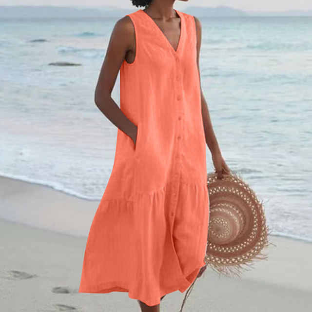 Hygea - Stylish Tummy Covering Summer Dress