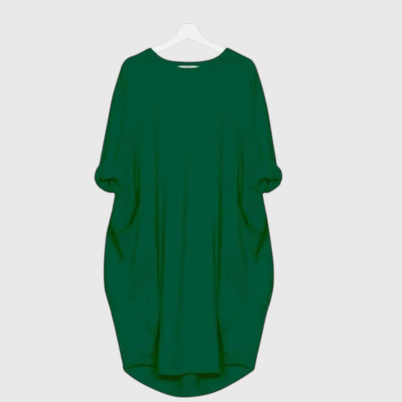 Ligeia - Midi Summer Dress with Loose Fit