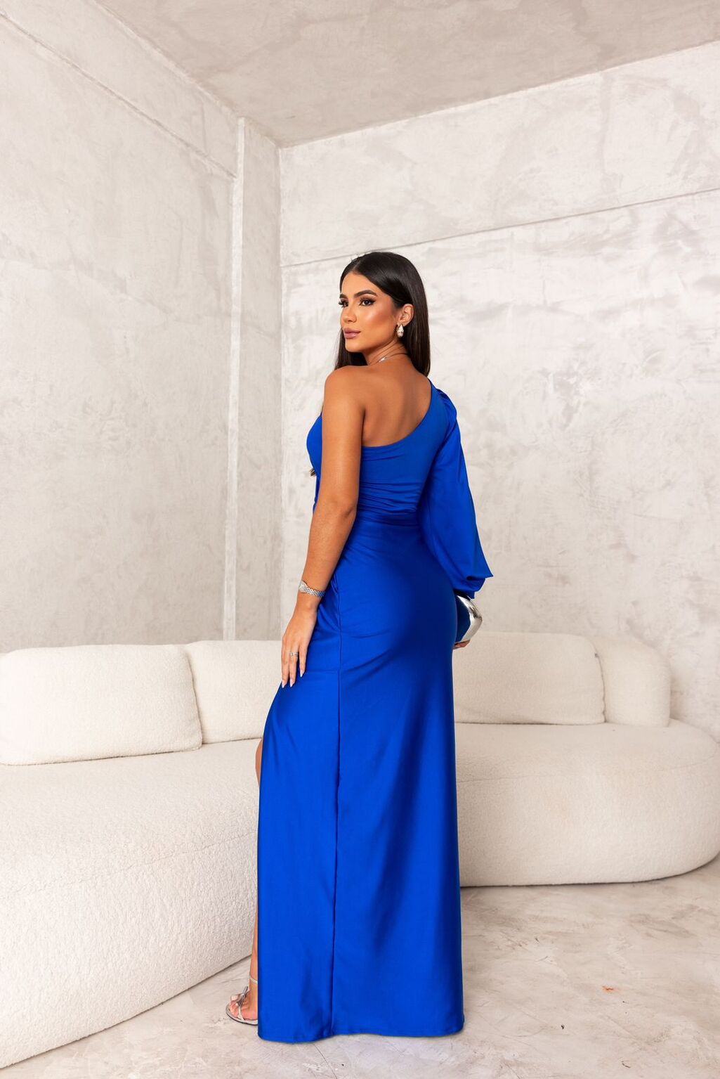 Harmoniaia - Elegant Evening Dress With One Shoulder For Women
