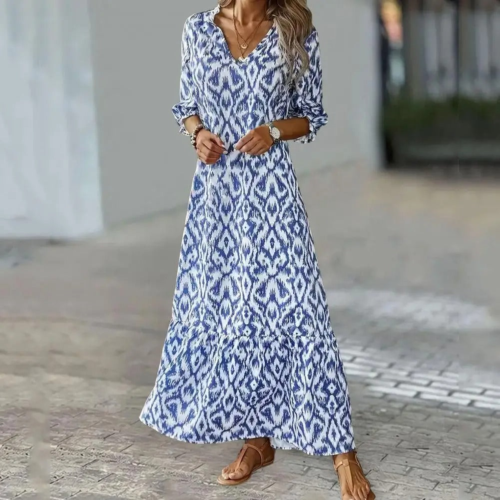 Chioneona - Women's V-neck summer dress