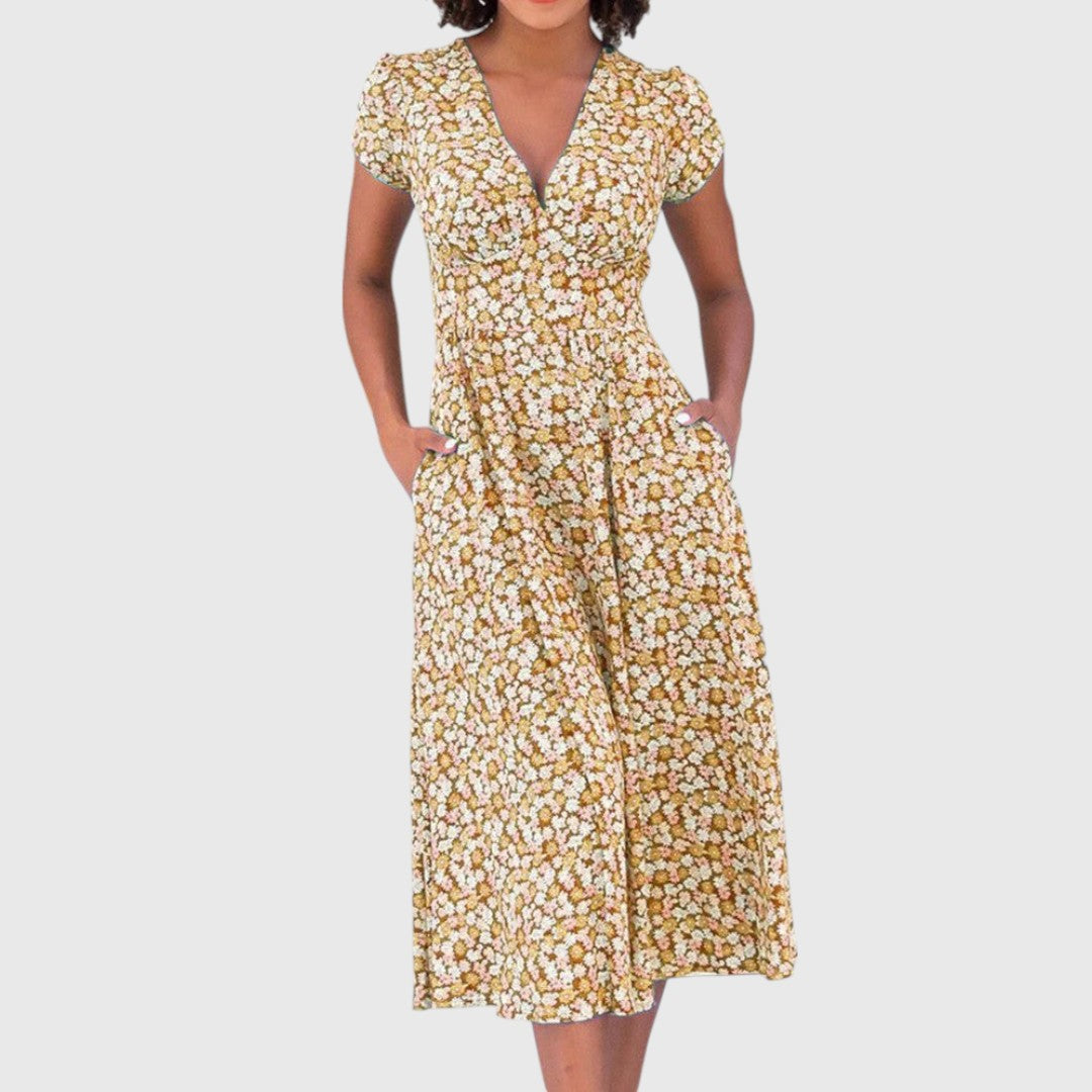 Nyxona - Floral Midi Dress