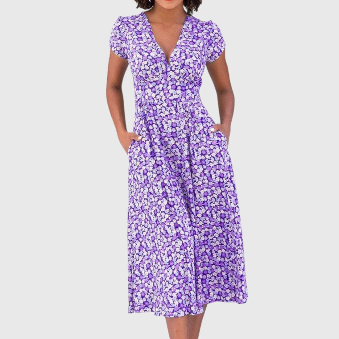 Nyxona - Floral Midi Dress