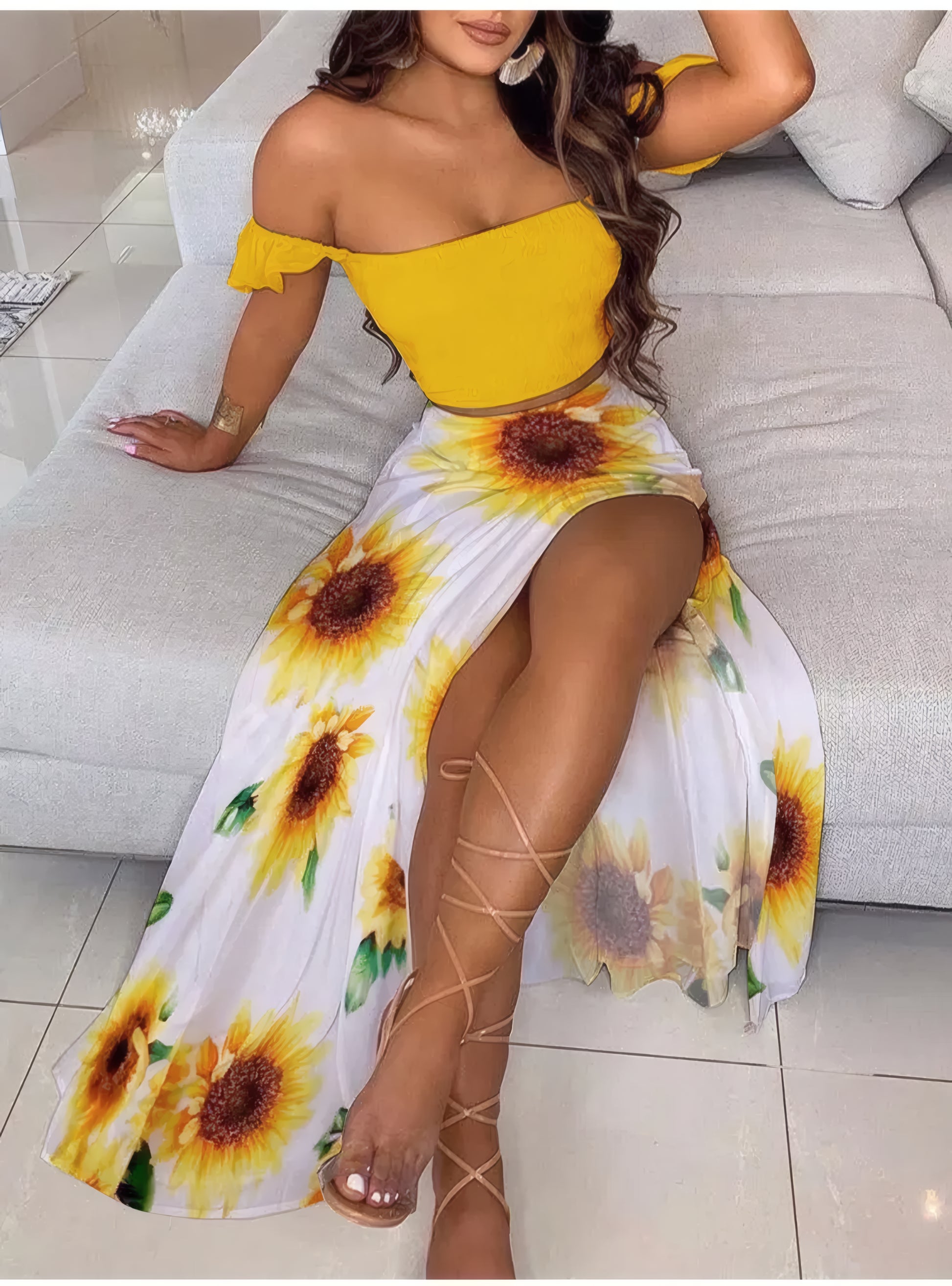 Boho Chic Ensemble Two Piece Set