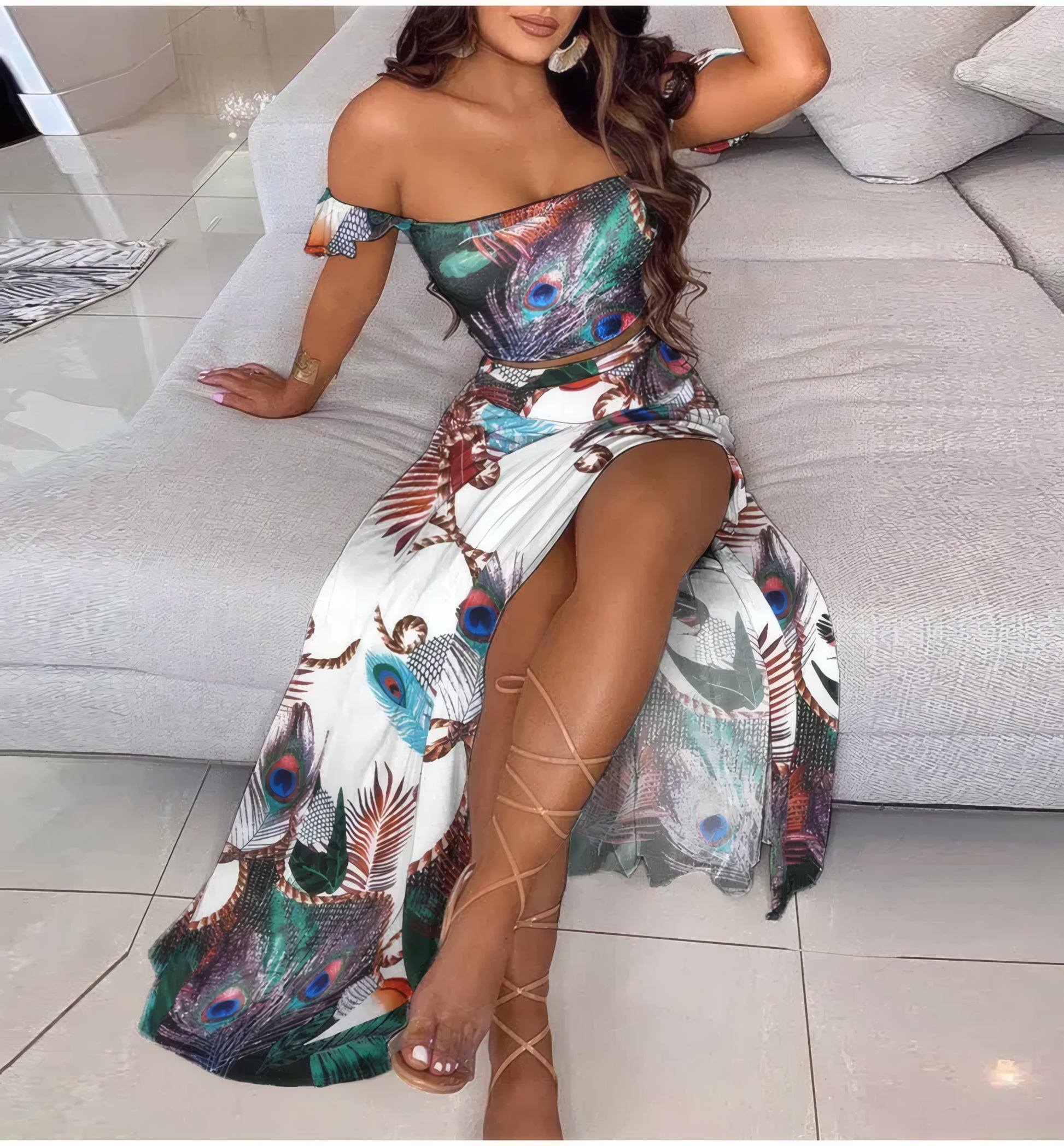 Boho Chic Ensemble Two Piece Set