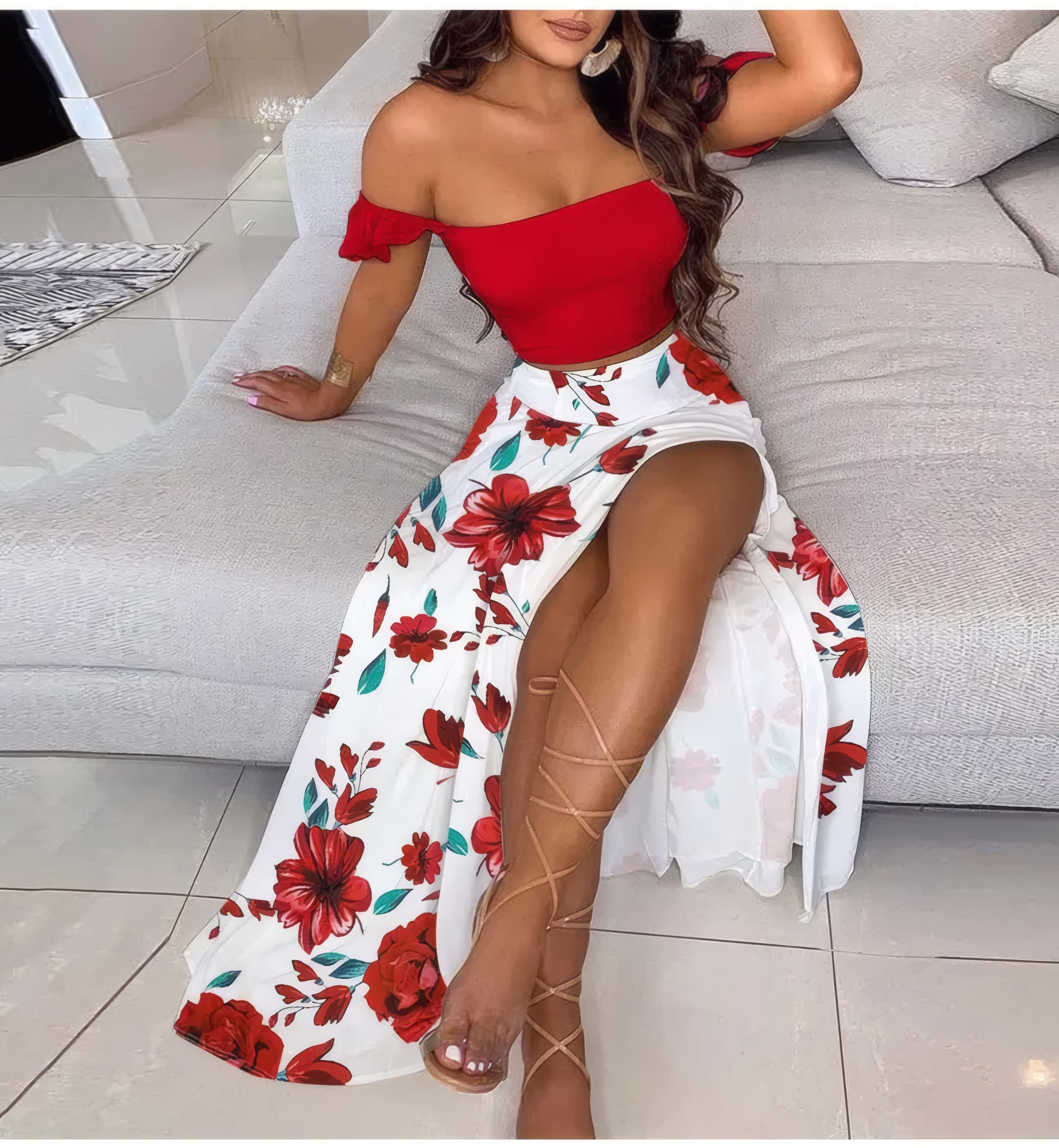 Boho Chic Ensemble Two Piece Set