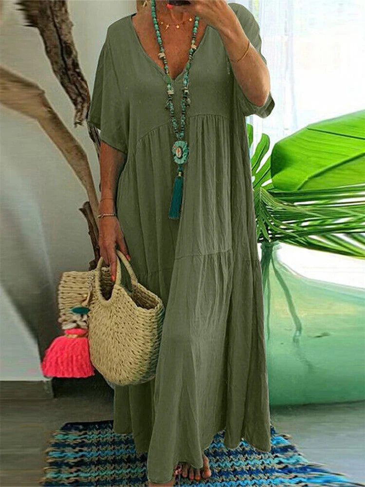 Psycheelle - Elegant Tummy Covering Maxi Dress