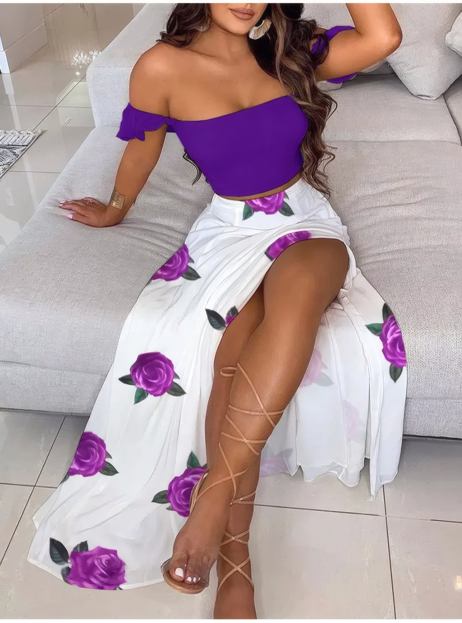 Boho Chic Ensemble Two Piece Set