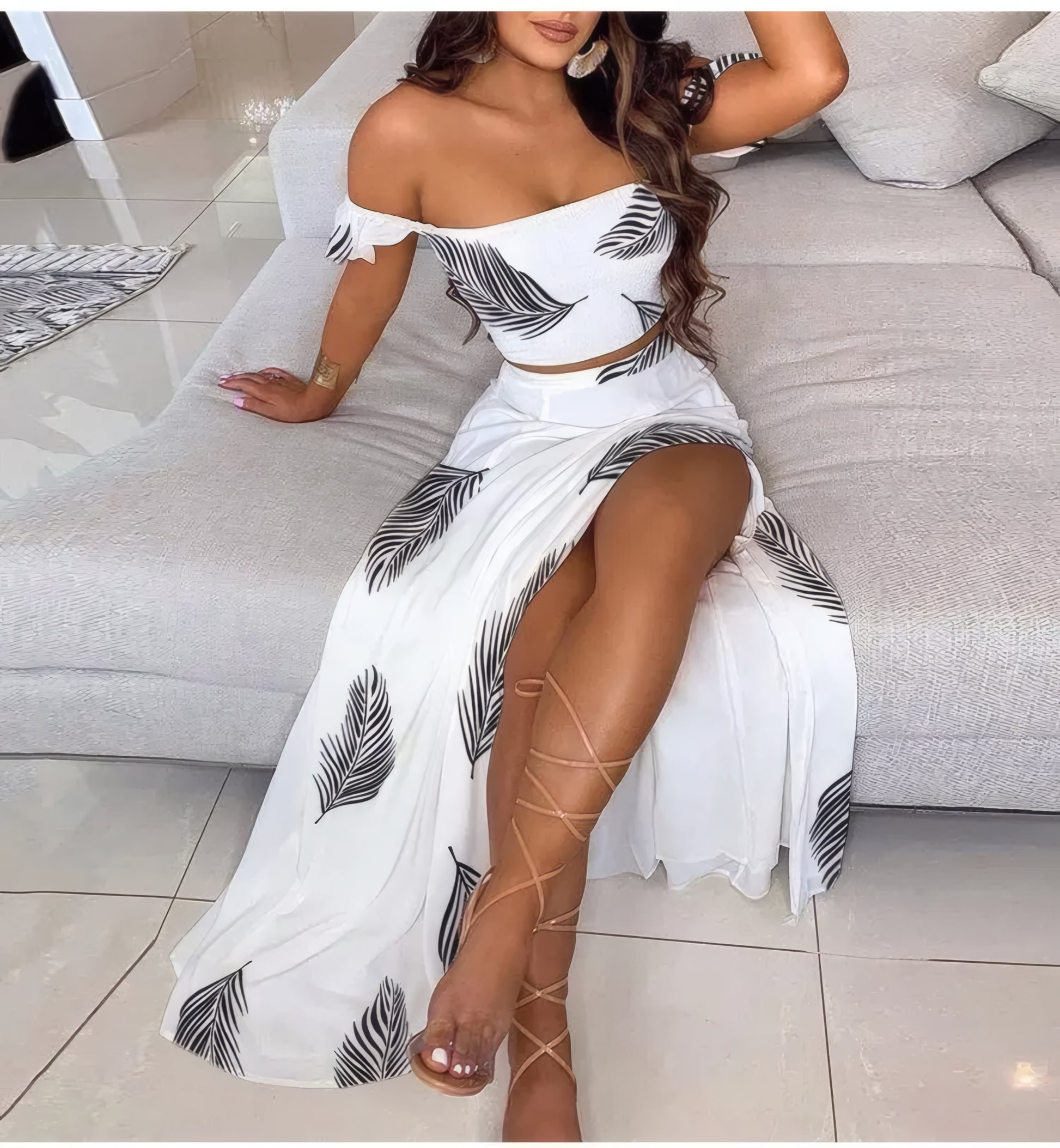 Boho Chic Ensemble Two Piece Set