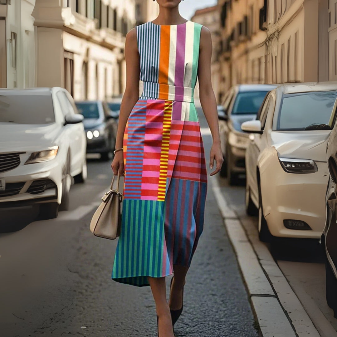 Metisona - Printed Sleeveless Dress