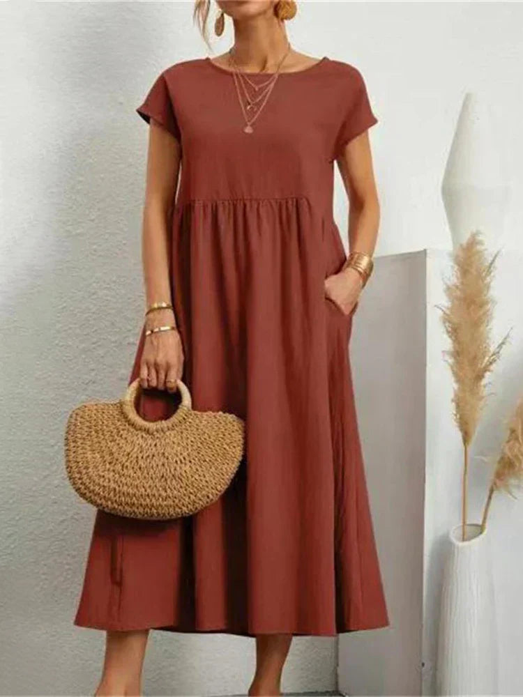 Melite - Vintage Comfortable Summer Dress