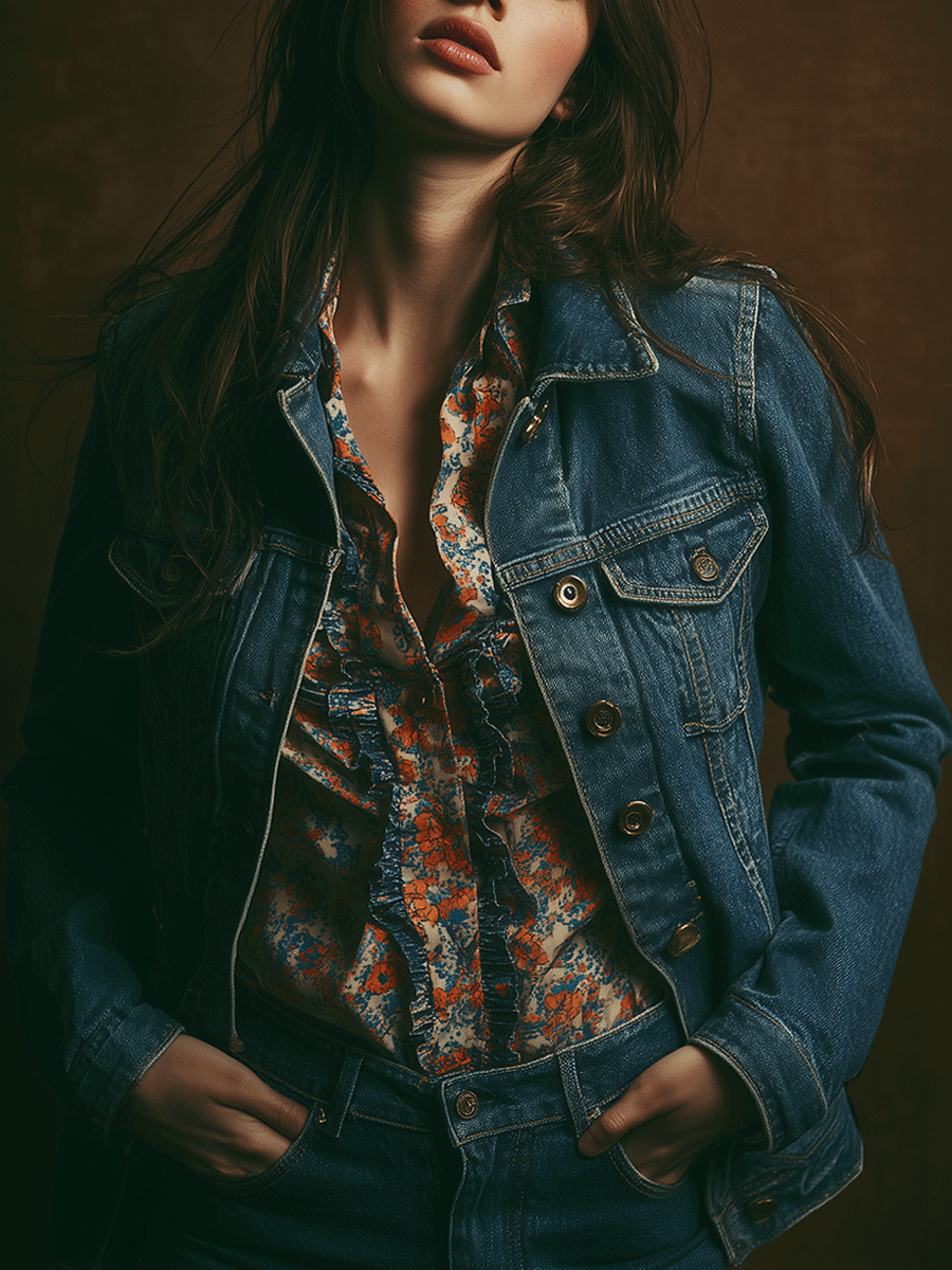 Retro Casual American Wash Denim Jacket