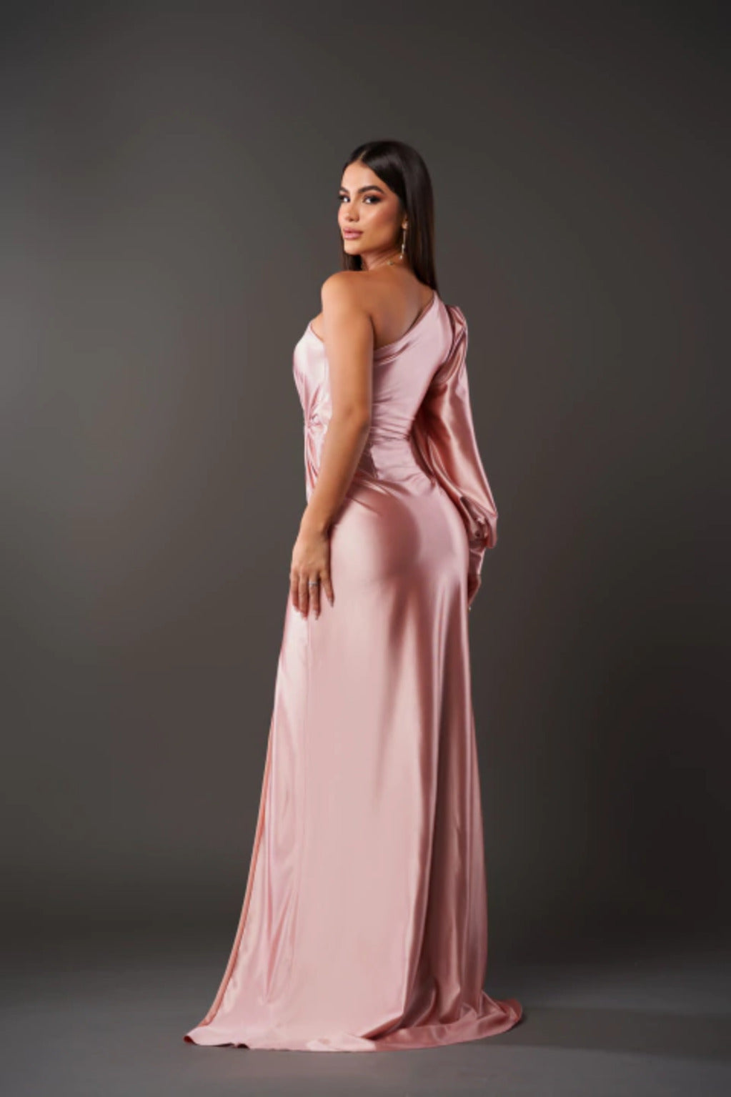 Harmoniaia - Elegant Evening Dress With One Shoulder For Women