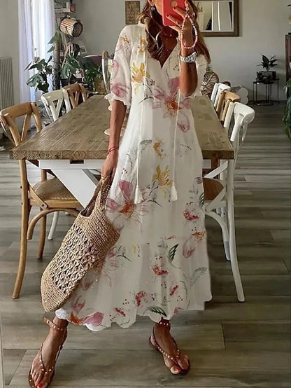 Seleneelle - Boho Midi Dress