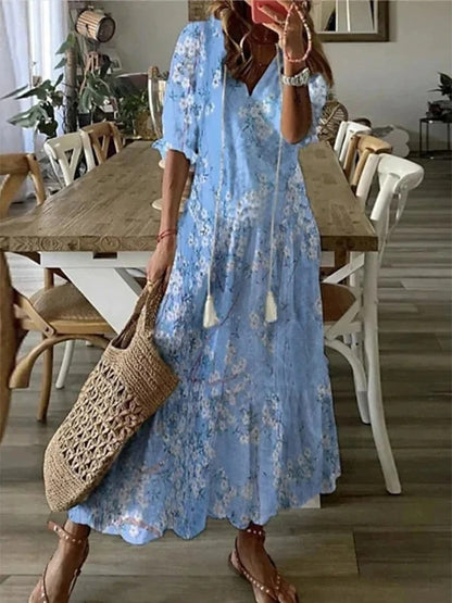 Seleneelle - Boho Midi Dress