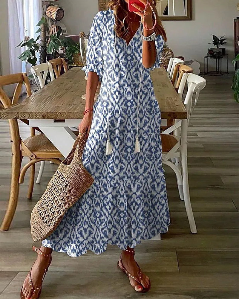 Seleneelle - Boho Midi Dress