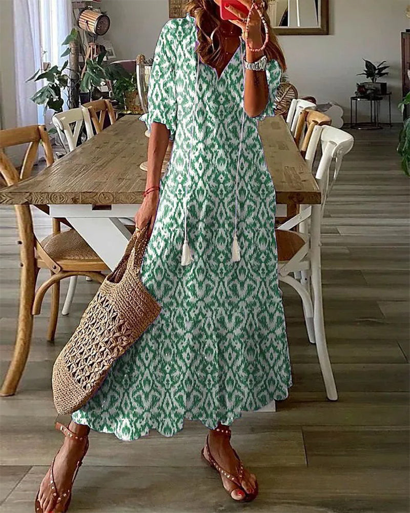 Seleneelle - Boho Midi Dress