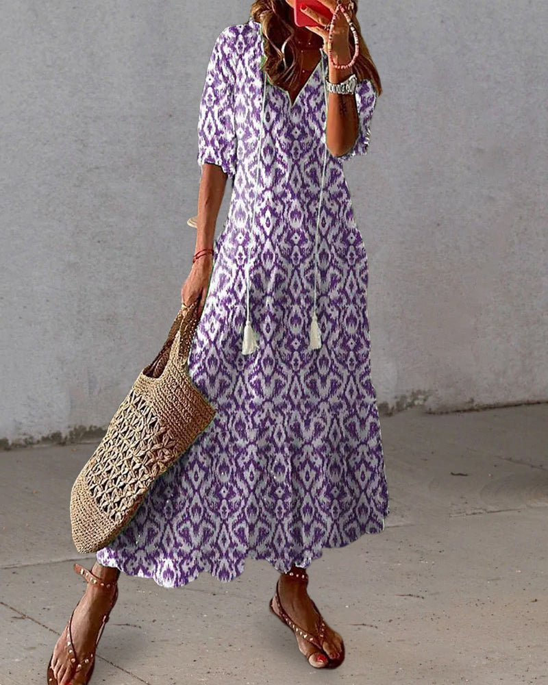 Seleneelle - Boho Midi Dress