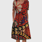 Eupheme - Elegant Tummy Covering Dress