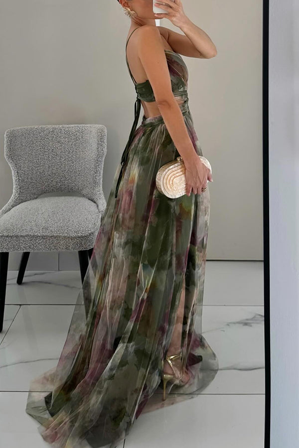 Cassandraona - Stunning Maxi Dress For Wedding Guests With V Neckline For Women