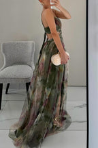 Cassandraona - Stunning Maxi Dress For Wedding Guests With V Neckline For Women