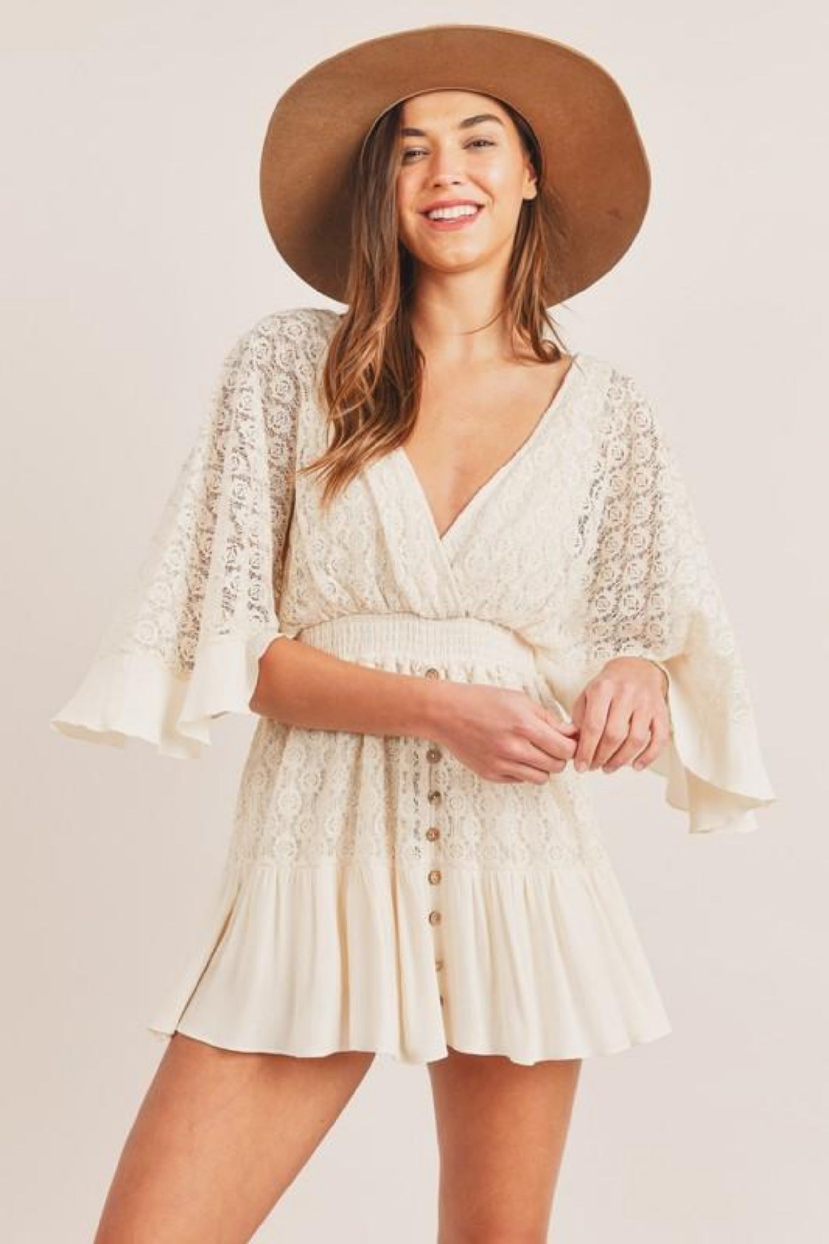 Melpomene - Mini Lace Dress