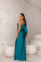 Harmoniaia - Elegant Evening Dress With One Shoulder For Women