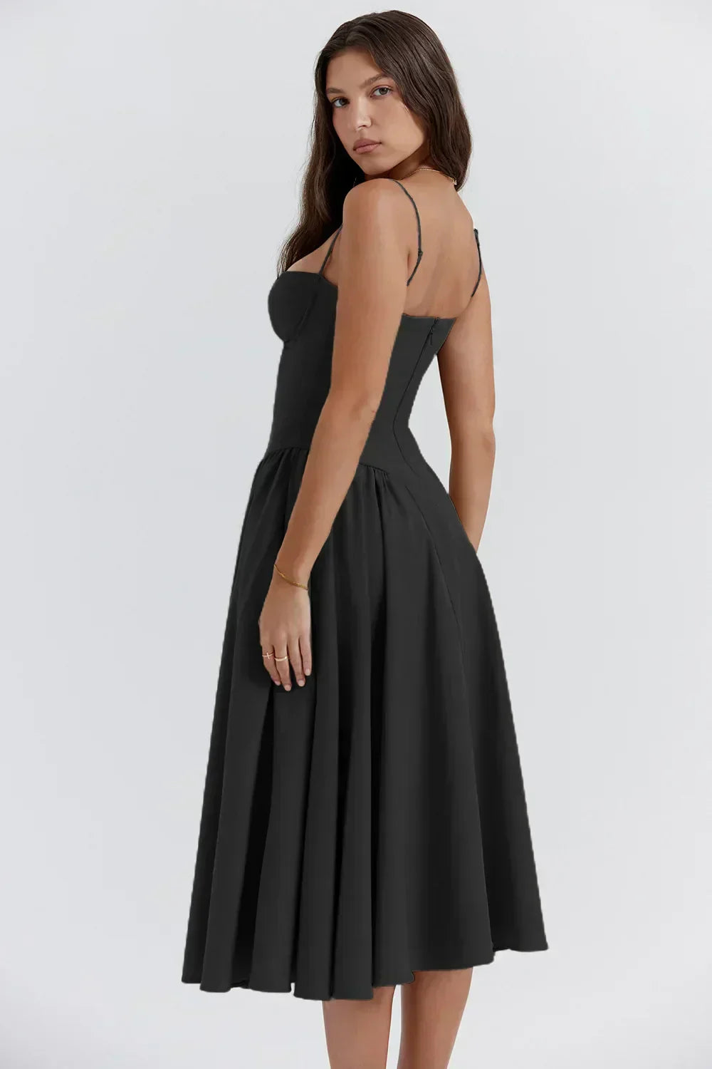 Pandia - Sophisticated sleeveless corset dress