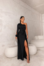 Harmoniaia - Elegant Evening Dress With One Shoulder For Women