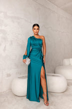 Harmoniaia - Elegant Evening Dress With One Shoulder For Women