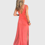 Nikeara - Plunge Cut-Out Dress