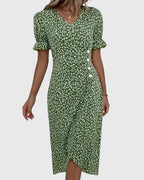 Myrrha - Fresh Bloom V-Neck Dress