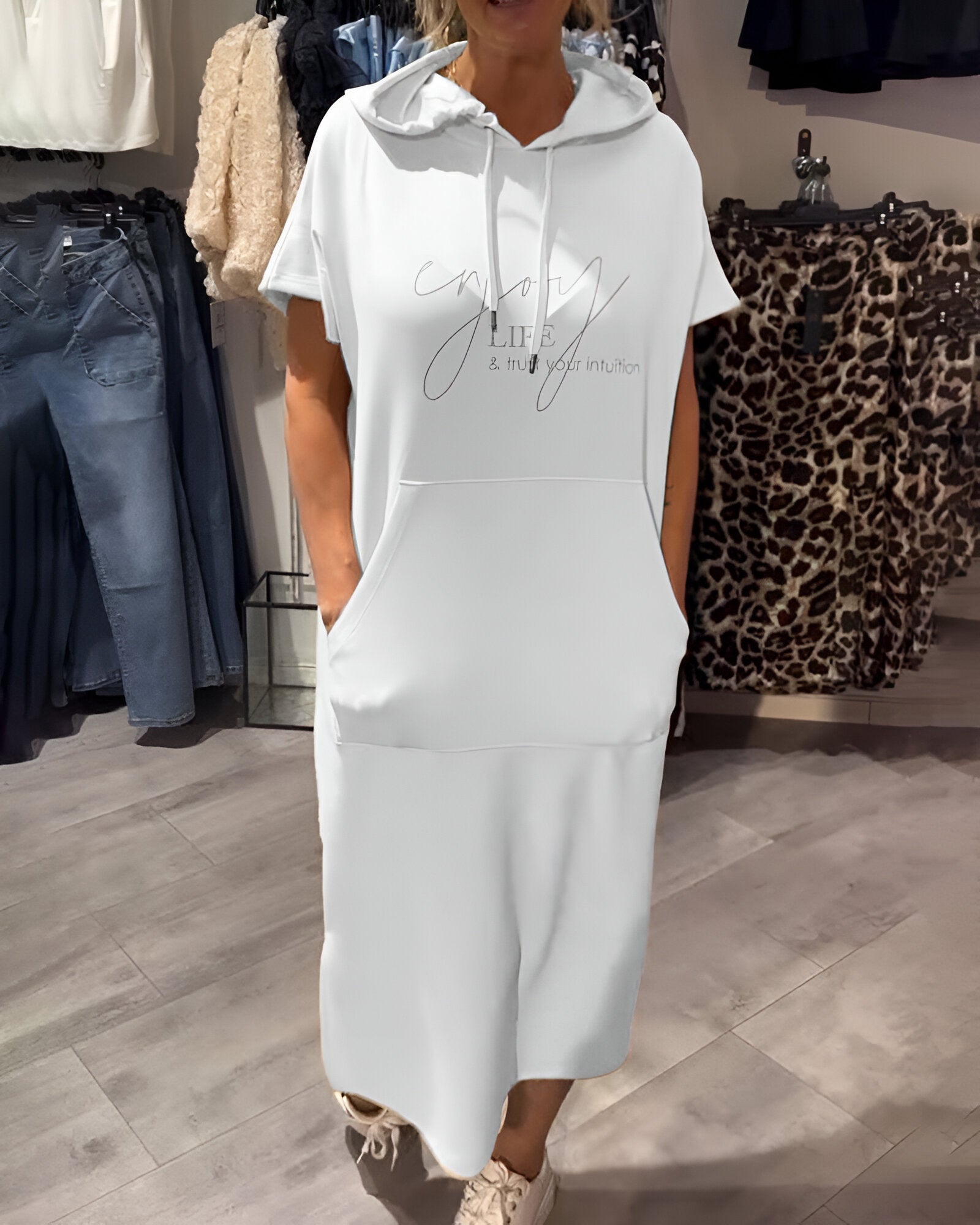 Penelope - Casual Hoodie Dress